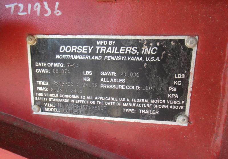 1995 DORSEY DGTC-48 10
